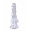 King Cock anal dildo - 5'' Cock with Balls sztuczny penis (przezroczyste)  King Cock anal dildo - 5'' Cock with Balls sztuczny penis (przezroczyste)